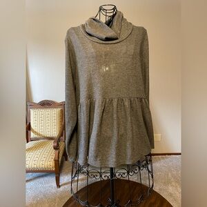 Maurices Baby Doll Sweater with lace-up back Size 1X